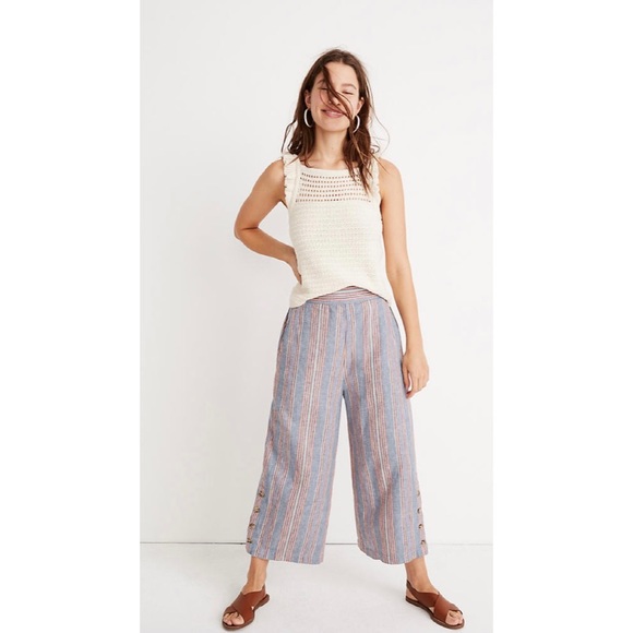 Madewell Pants - Madewell Huston Pull-On Crop Pants